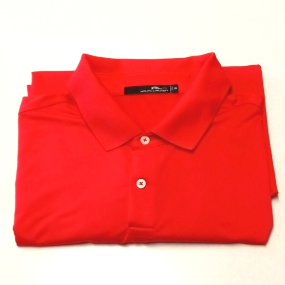 RLX Ralph Lauren Mens Polo Shirt Sz XXL Red
